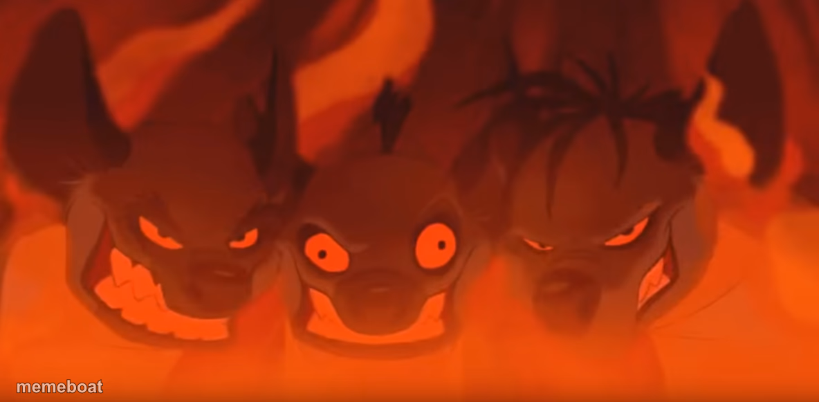 Lion King Hyenas - meme generator image preview