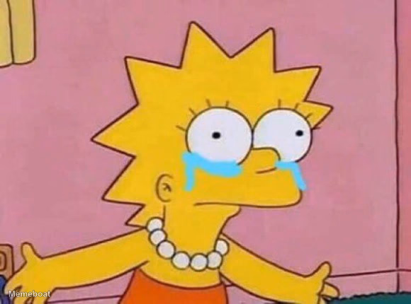 Lisa Simpson Crying - meme generator image preview