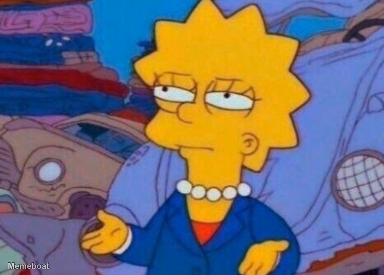 Lisa Simpson Eye Roll - meme generator image preview