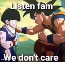 Listen fam we don't care - meme generator image preview