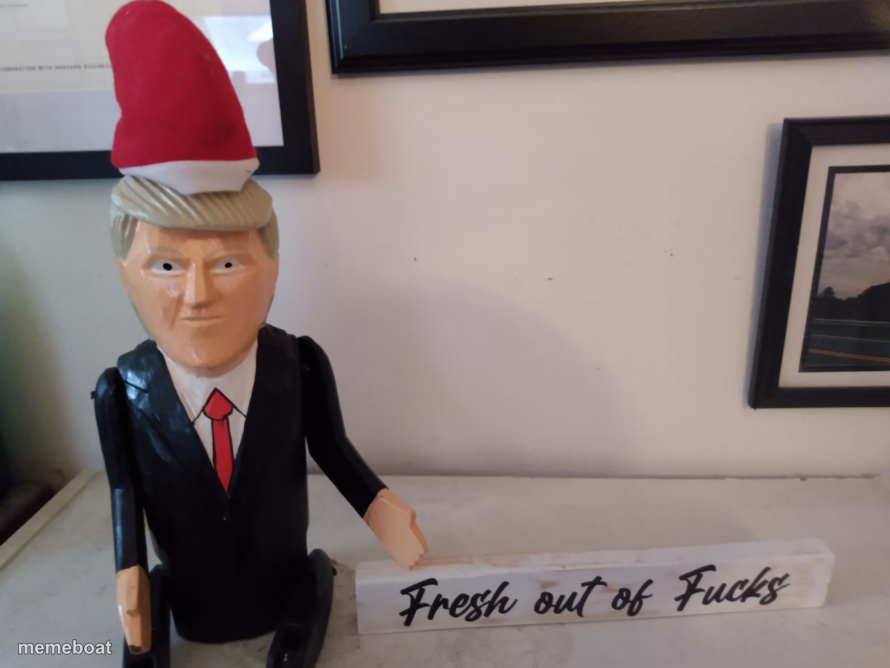 Little Donald on a shelf - meme generator image preview