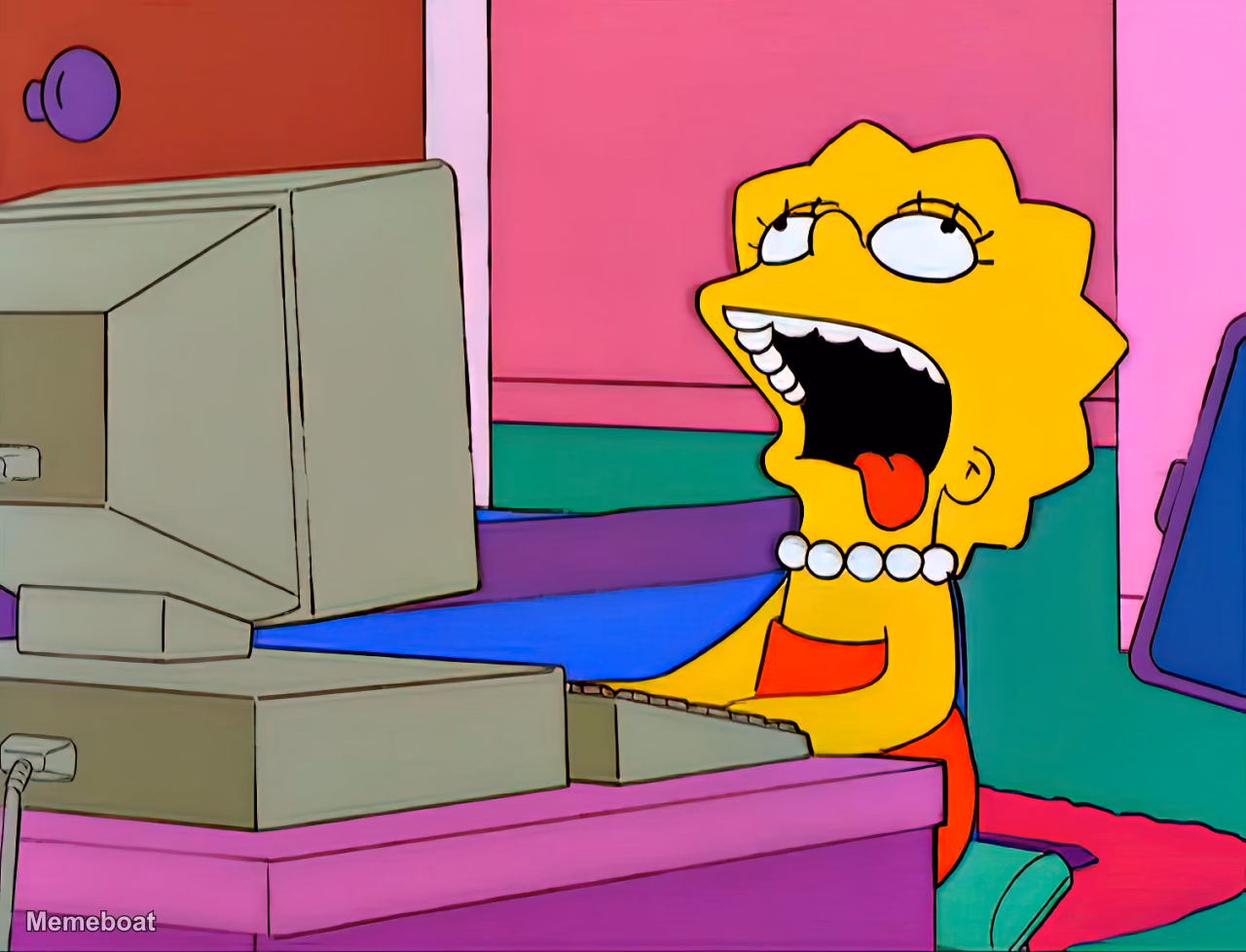 Log Off Lisa Simpson - meme generator image preview