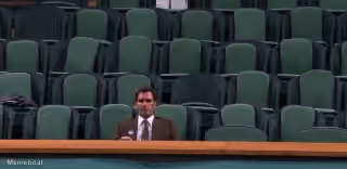 Lonely Federer Sits by Himself