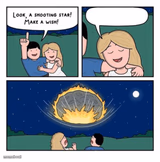 Look, a shooting star!