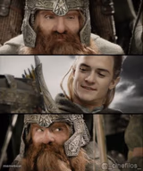 Lord of the rings Gimli & Legolas