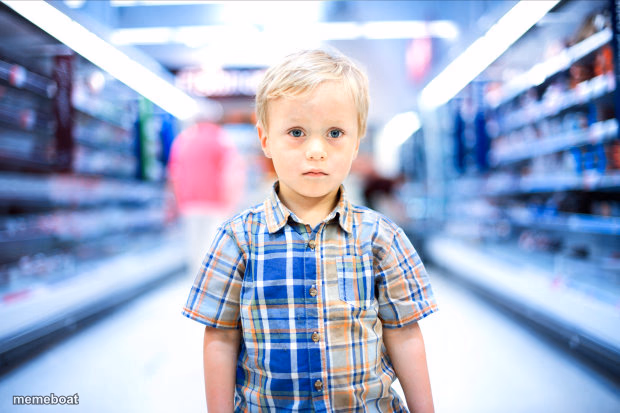 Lost in store Kid - meme generator image preview