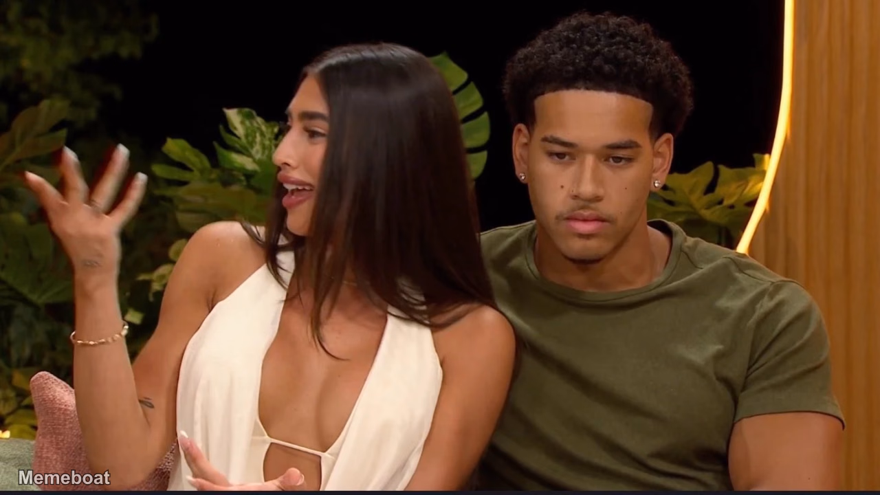 Love Island USA: Parmida and Corbin Realization - meme generator image preview
