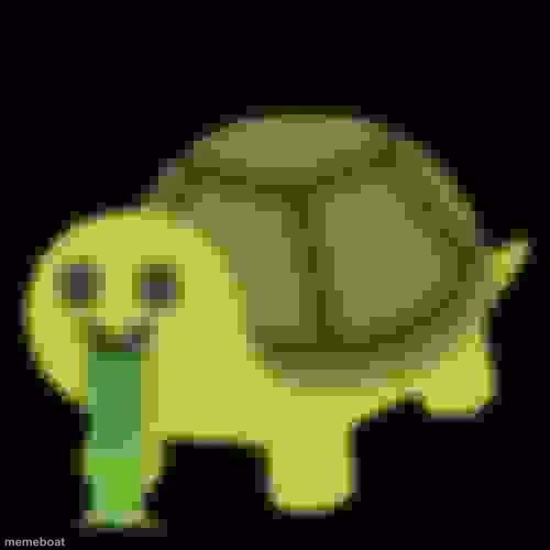 Low Quality Barfing Turtle - meme generator image preview