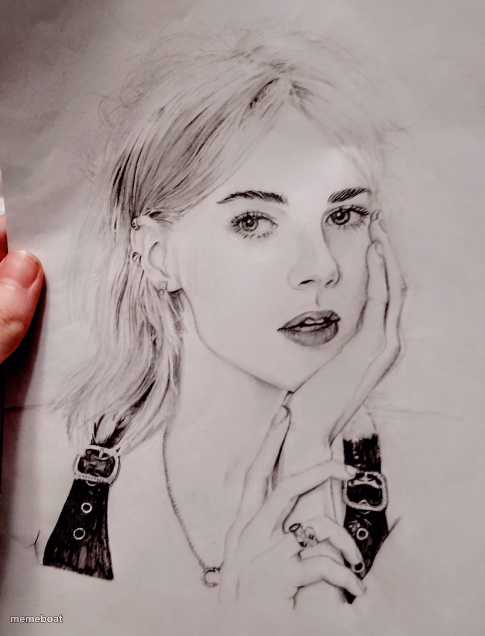 Lucy Boynton drawing - meme generator image preview
