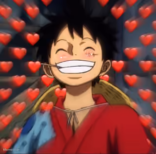 Luffy Happy Hearts