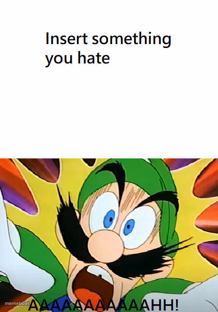 luigi reacts to blank - meme generator image preview