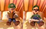 Luigi reading