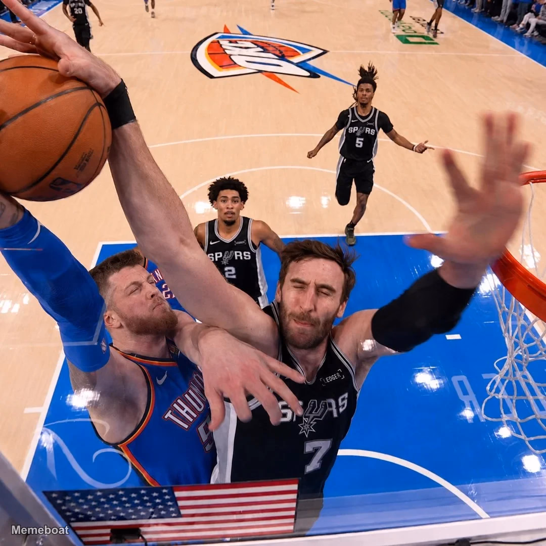 Luke Kornet chase-down block on Isaiah Hartenstein - NBA Finals - meme generator image preview