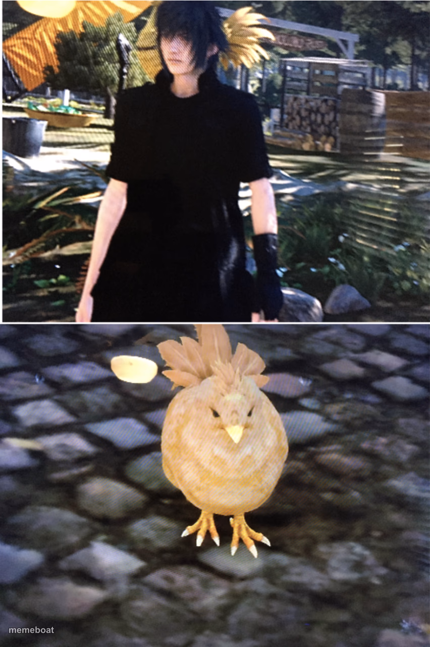 Mad chocobo chick - meme generator image preview