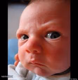 Mad or bothered baby