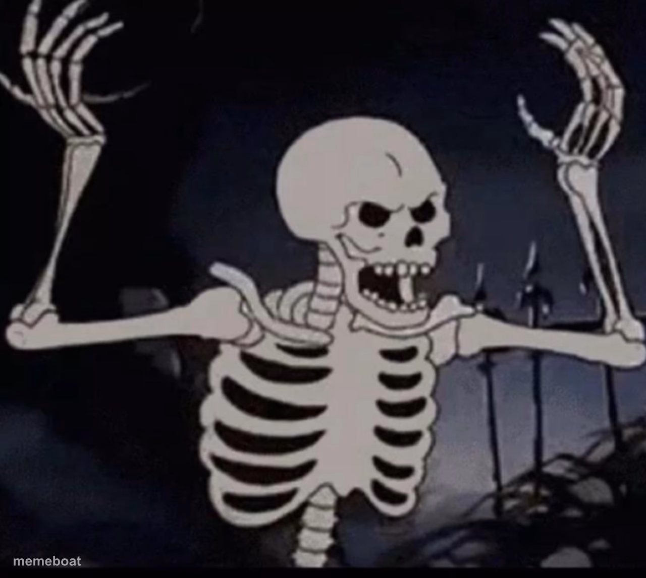 Mad skeleton - meme generator image preview