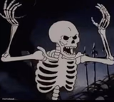 Mad skeleton