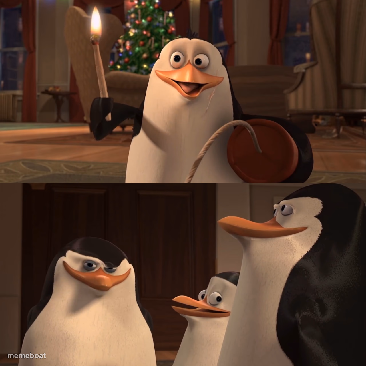 Madagascar Penguin Kaboom - meme generator image preview