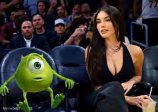 Madison Beer and Mike Wazowski
