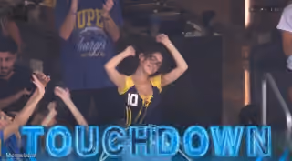 Madison Beer Touchdown Celebration