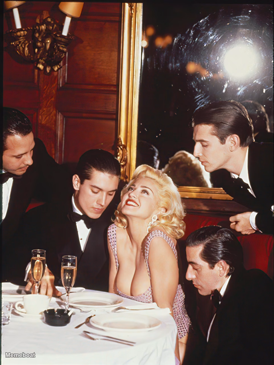 Madonna Table Scene - meme generator image preview