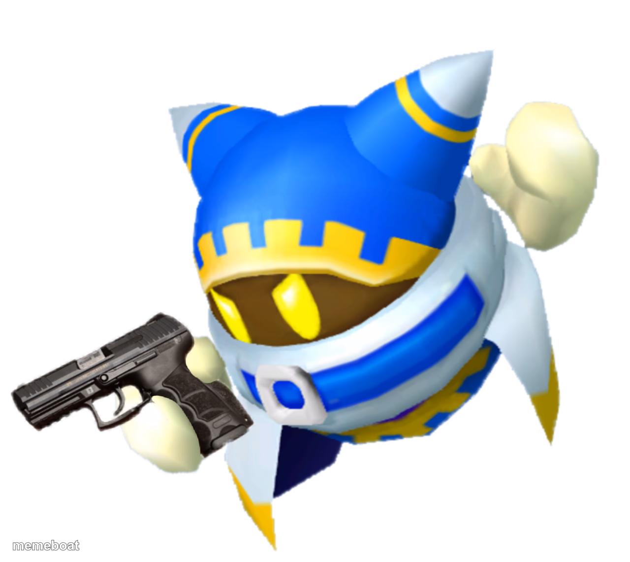 Magolor with a gun - meme generator image preview