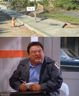 Mailbox in the sidewalk's way