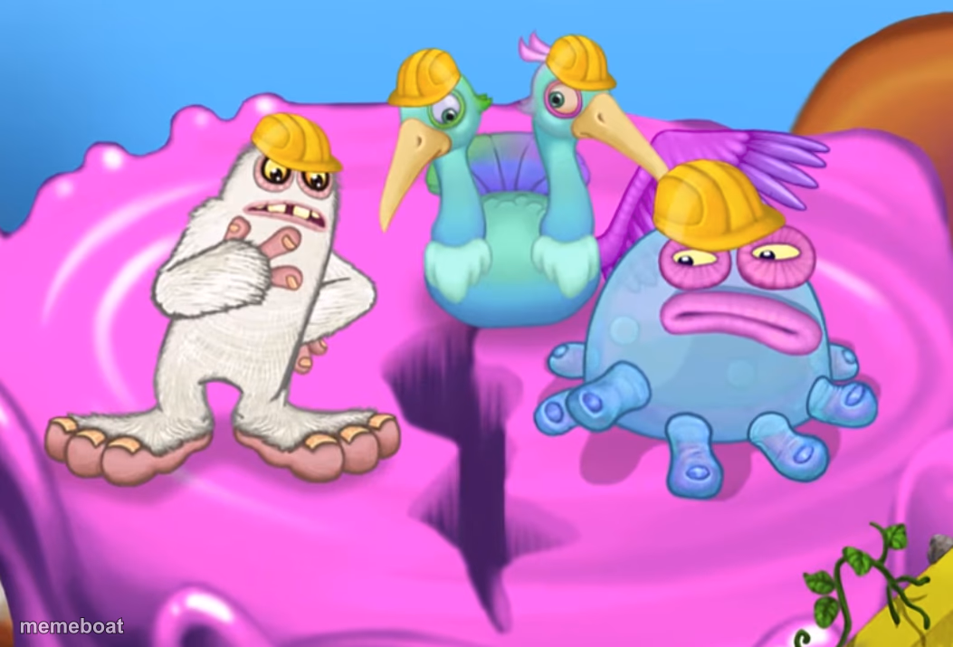 Mammott and Toe Jammer disgusted - meme generator image preview