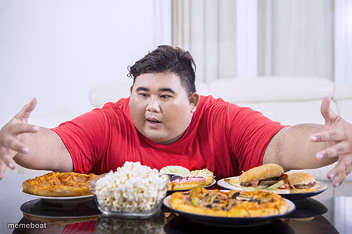 Man Eating Food - meme generator image preview
