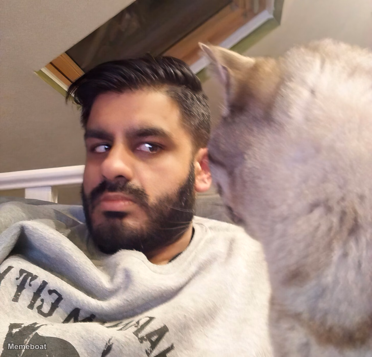 Man Ignoring Dog - meme generator image preview