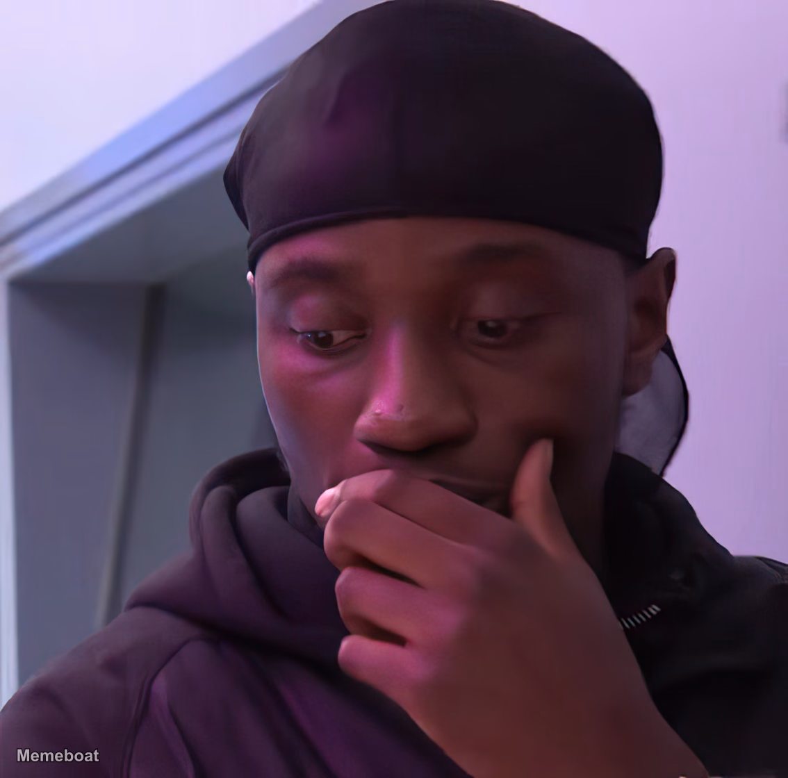 Man Looking Down and Thinking - meme generator image preview