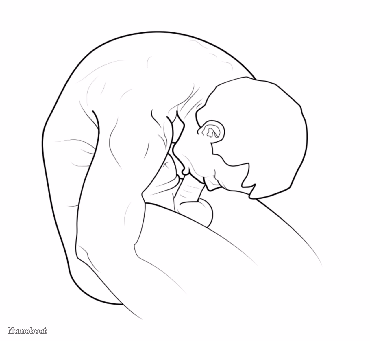 Man Sucking His Own Dick - meme generator image preview