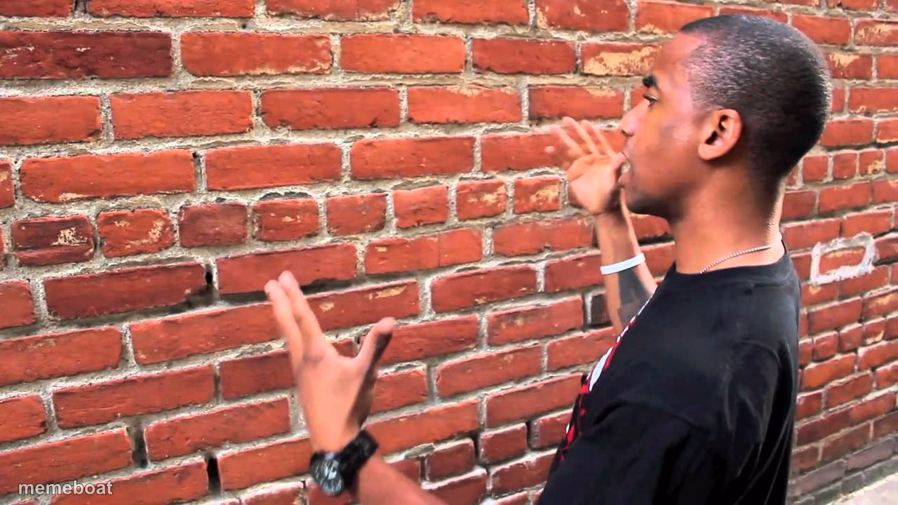 man taking to a wall - meme generator image preview