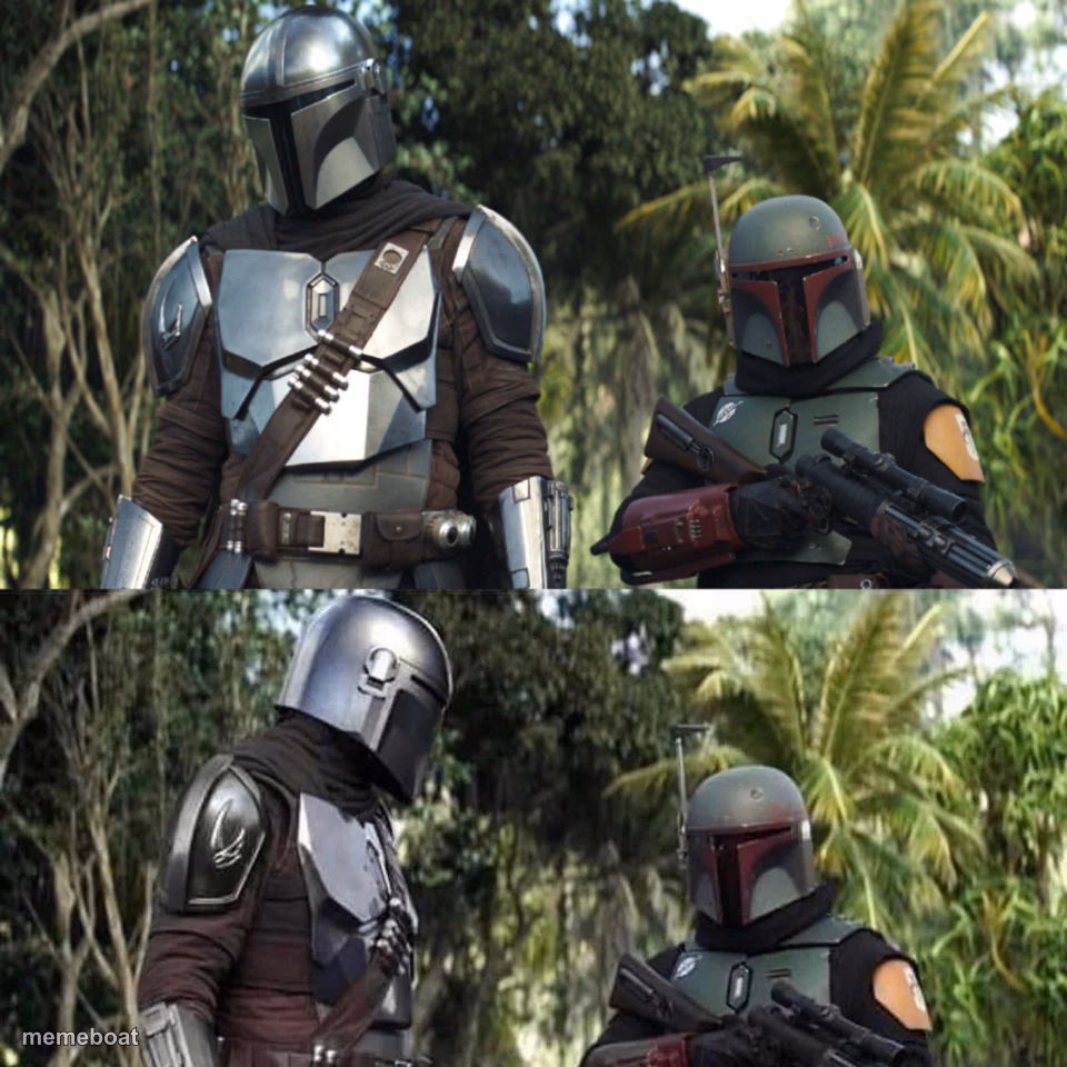 Mandalorian : Boba Fett Said weird thing - meme generator image preview