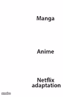 Manga Anime Netflix Adaption