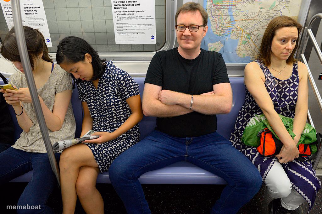Manspreading - meme generator image preview