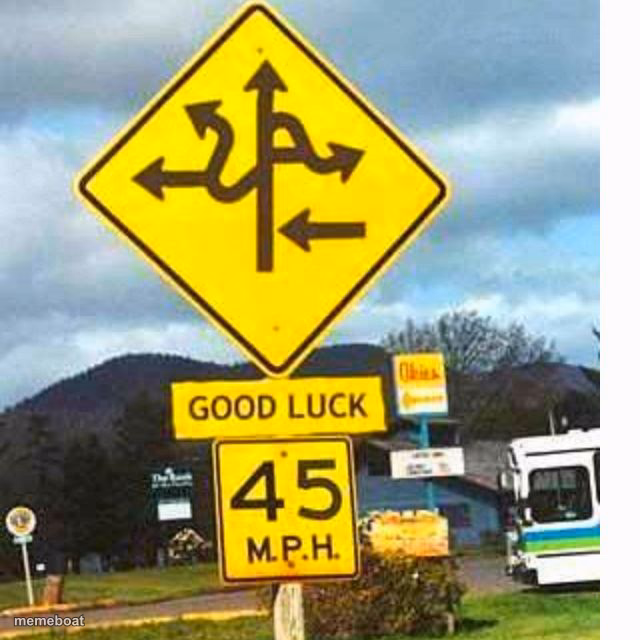 Many crossroads - meme generator image preview