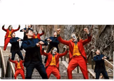 Many jokers and peters dancing