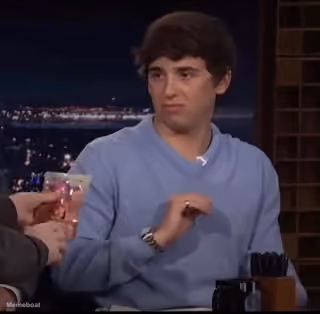Marcello Hernandez leaning away / disgusted