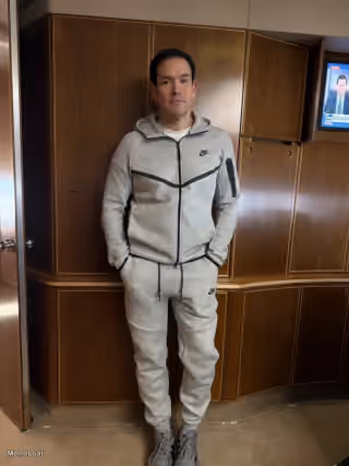 Marco Rubio in Maduro Drip on Air Force One