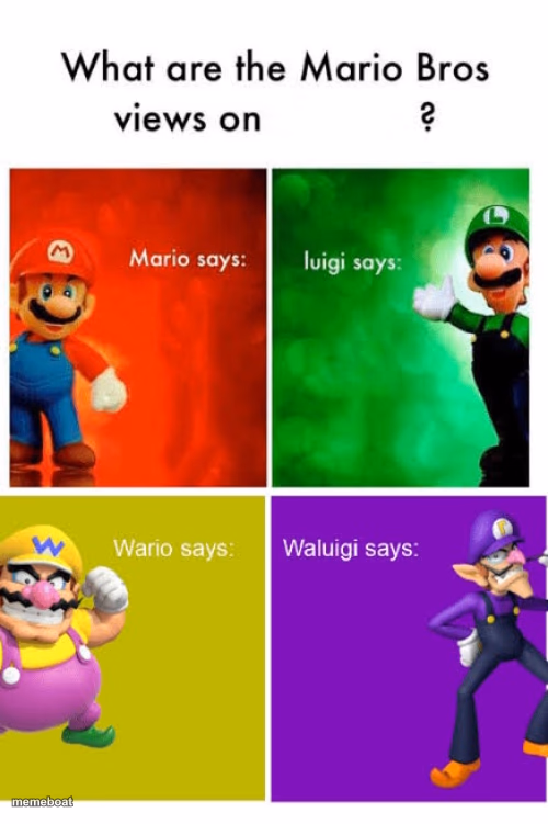 Mario Bros. Misc. Views (I SWEAR. IT'S REALLY FIXED NOW.) - meme generator image preview