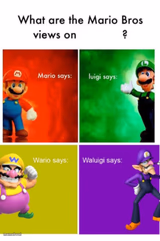 Mario Bros. Misc. Views (I SWEAR. IT'S REALLY FIXED NOW.)