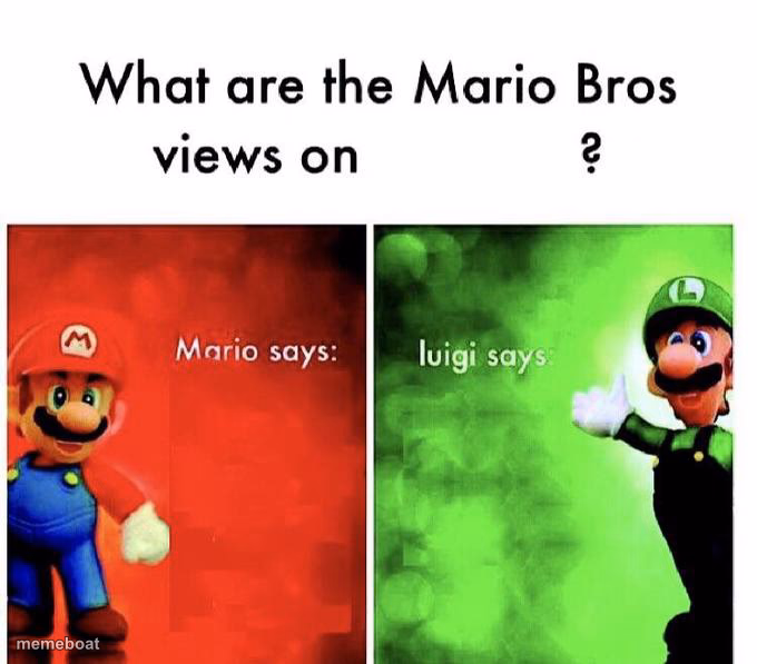 Mario Bros Views - meme generator image preview