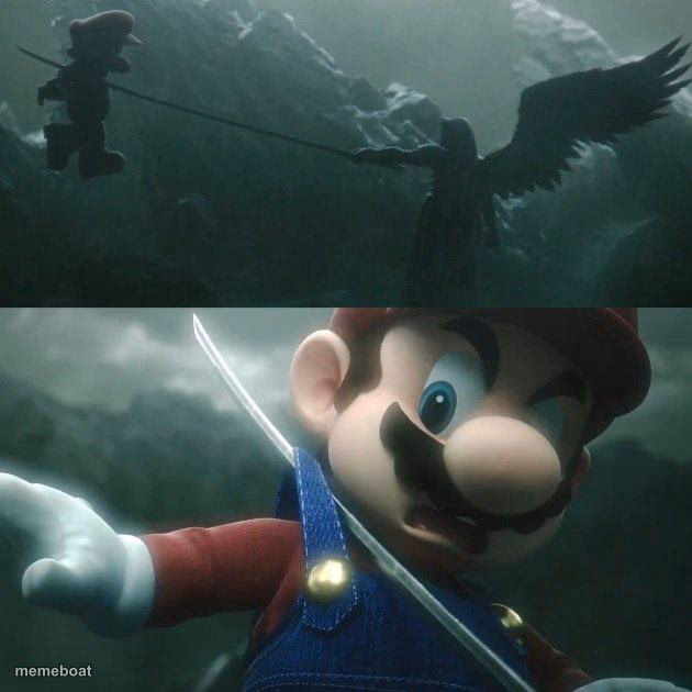 Mario Gets Stabbed - meme generator image preview