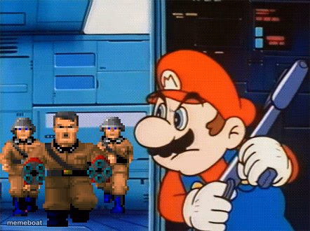 Mario Hates Nazis - meme generator image preview
