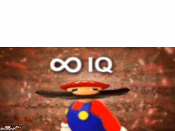 Mario Infinite IQ - meme generator image preview