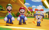 Mario, Luigi, Connie and Snoutlet suprised