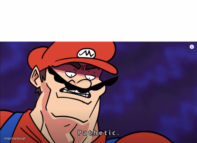 mario pathetic - meme generator image preview