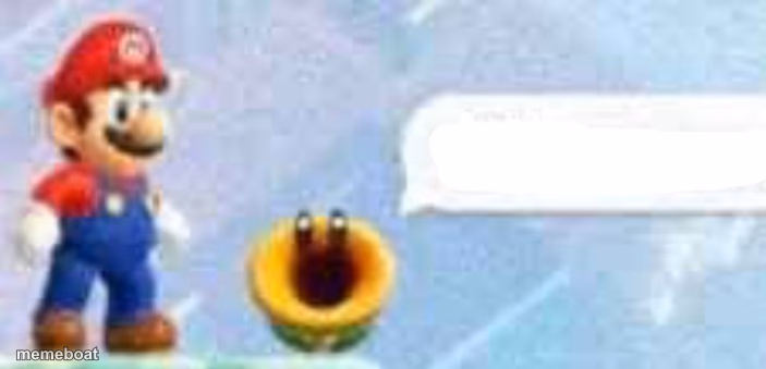 Mario talking flower - meme generator image preview