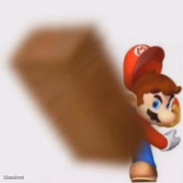 Mario Throwing a Brick - meme generator image preview